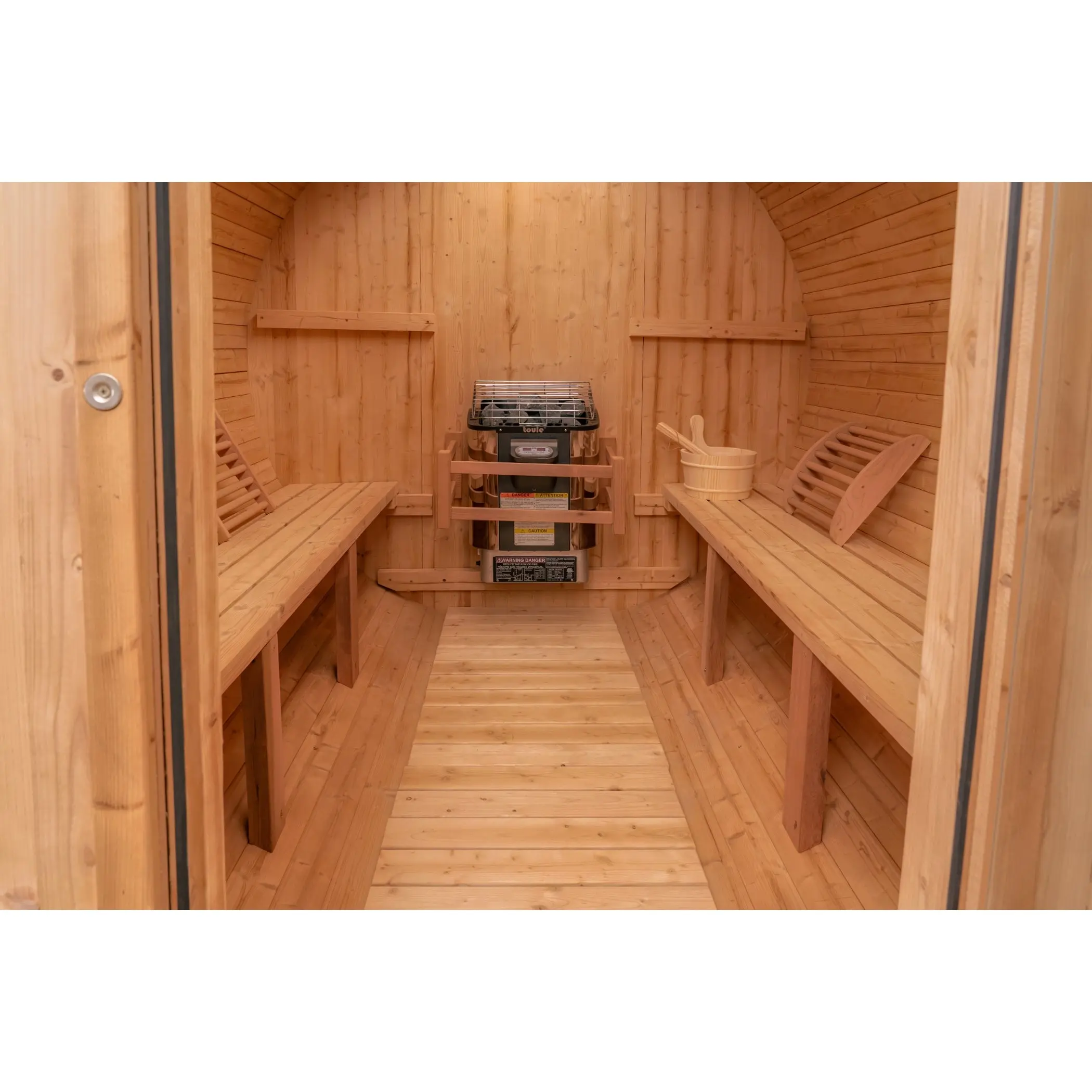 6 FT Classic Thermowood Barrel Sauna  - 4-6 Person - Image 12