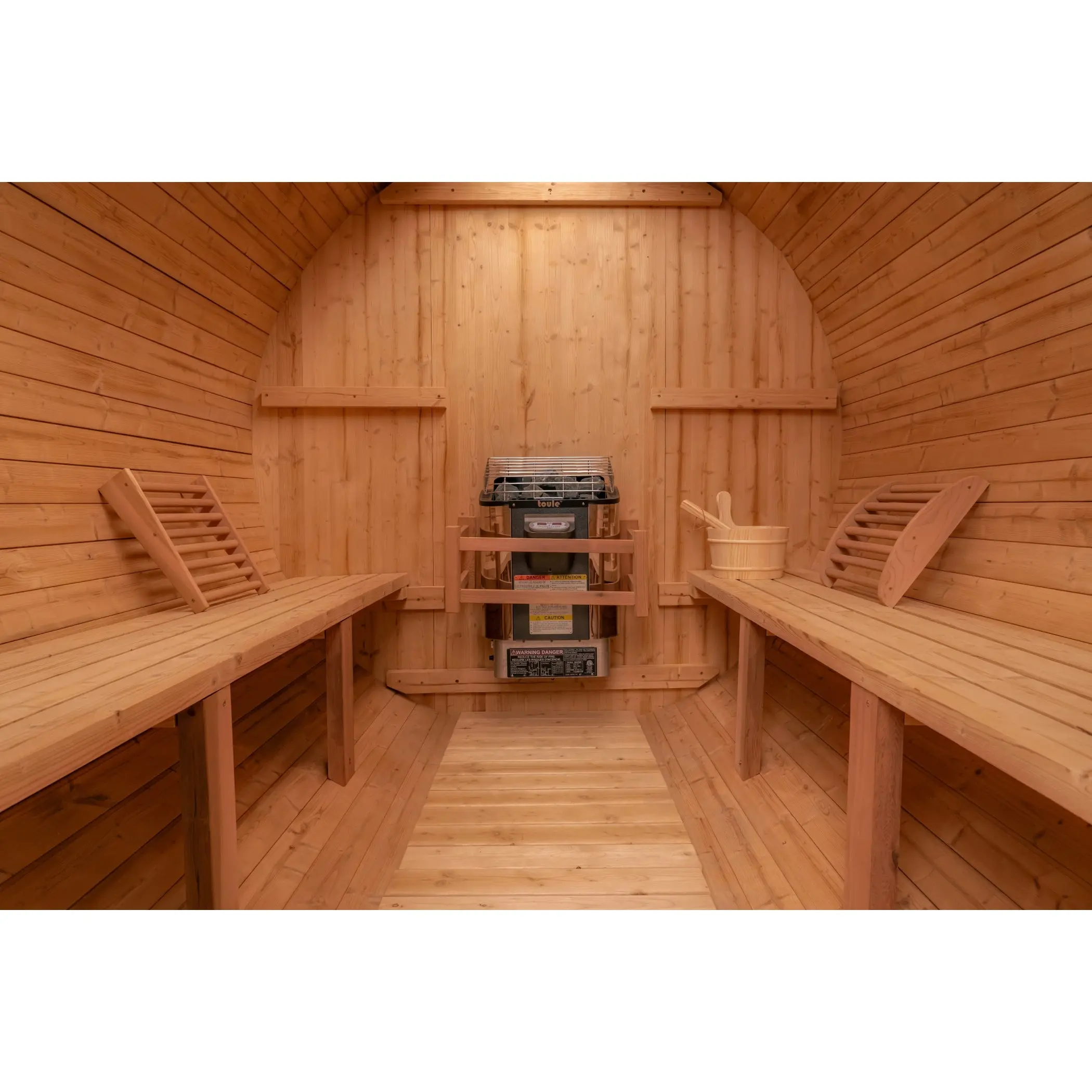 6 FT Classic Thermowood Barrel Sauna  - 4-6 Person - Image 3