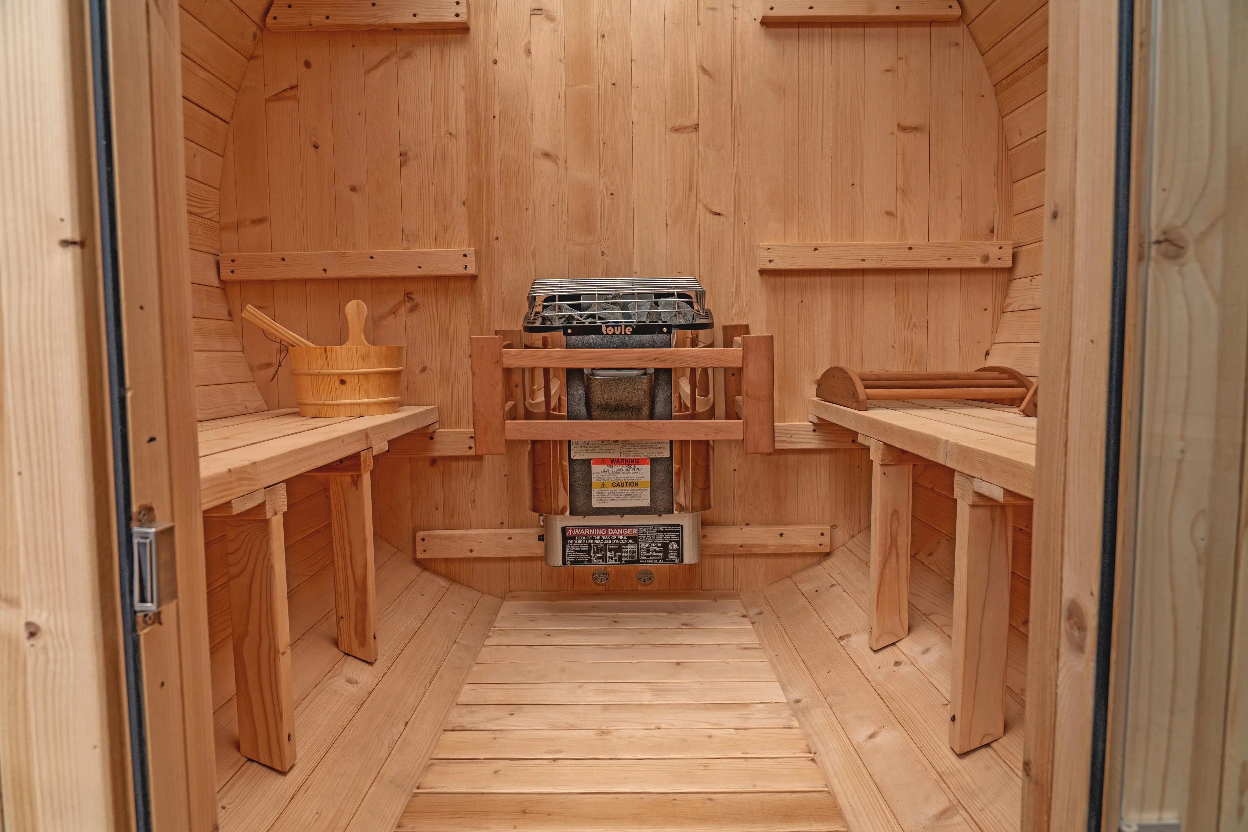 6 FT Classic Thermowood Barrel Sauna  - 4-6 Person - Image 33