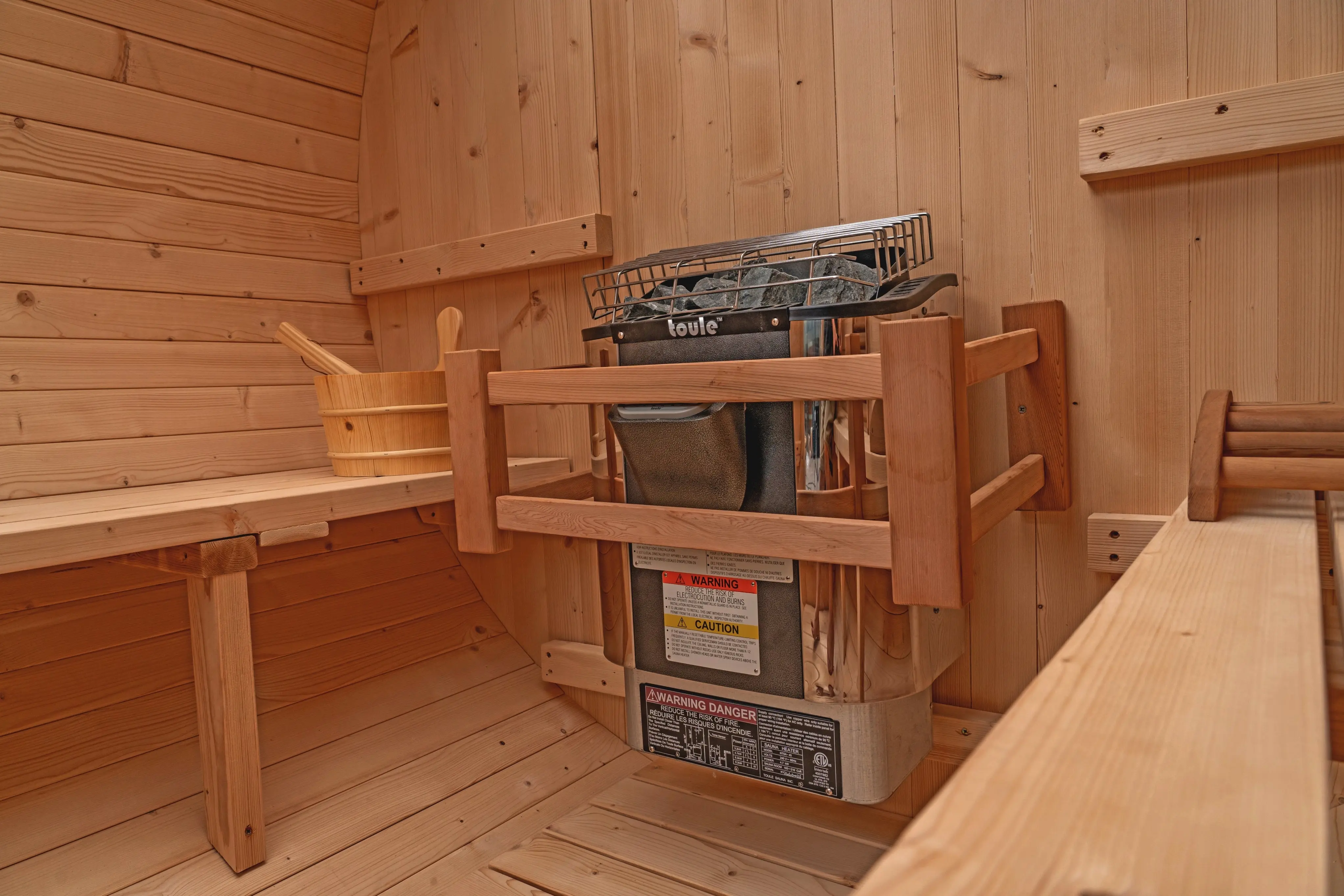 6 FT Classic Thermowood Barrel Sauna  - 4-6 Person - Image 36