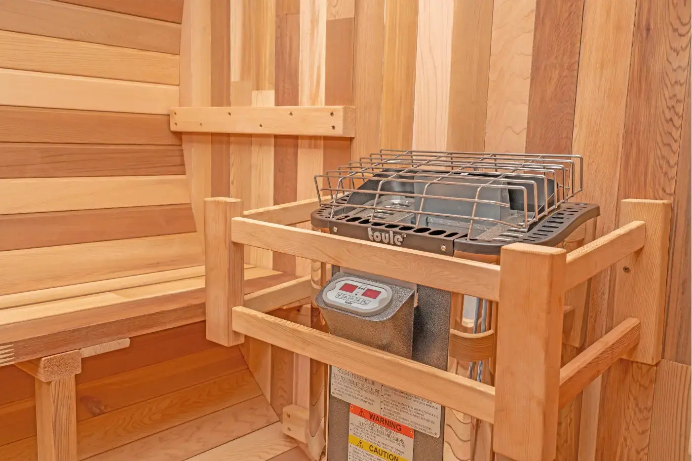 6 FT Classic Red Cedar Barrel Sauna - 4-6 Person - Image 9