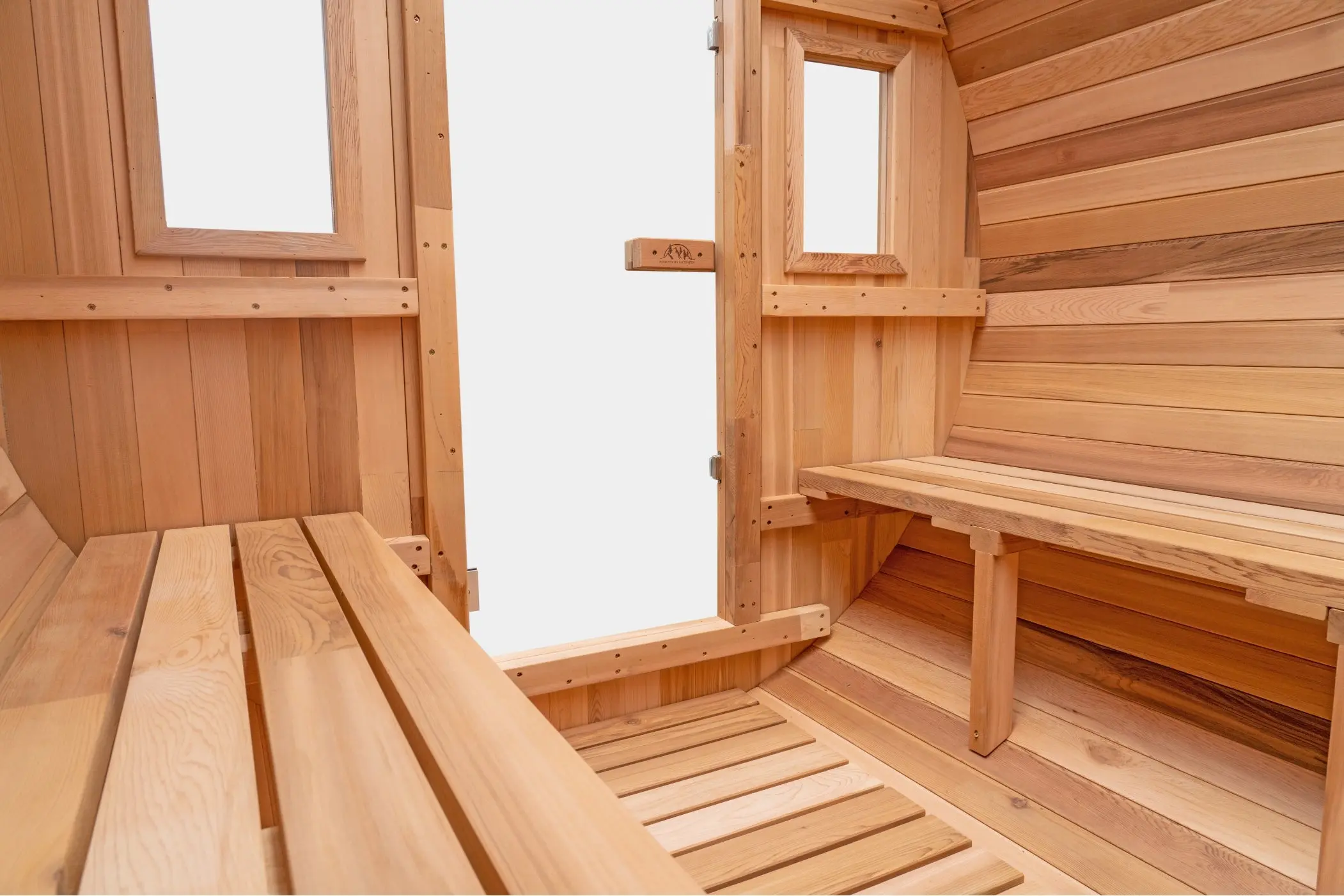 8 Ft Classic Cedar Scenic View Barrel Sauna - 6-8 Person - Image 12