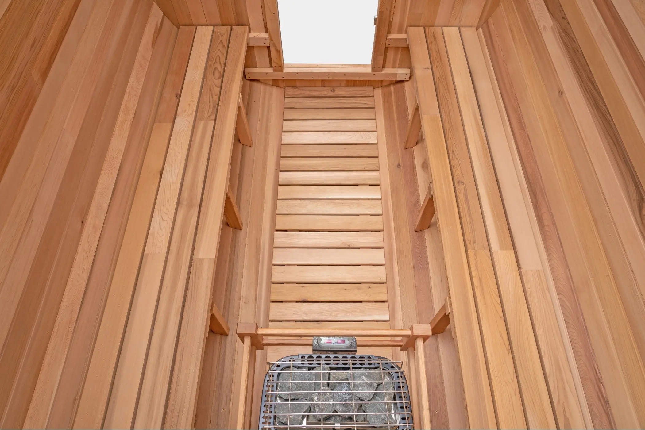 8 Ft Classic Cedar Scenic View Barrel Sauna - 6-8 Person - Image 13