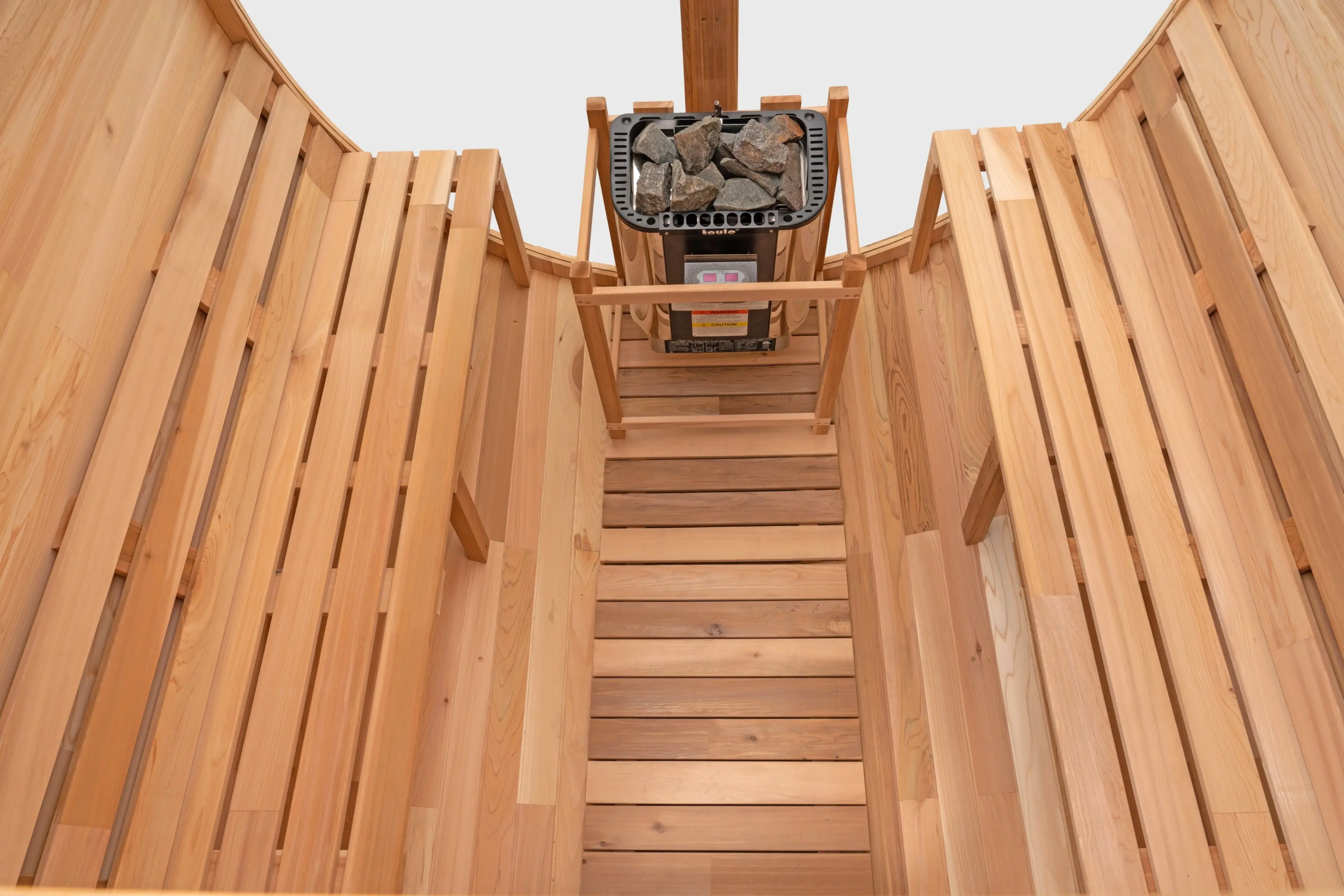 8 Ft Classic Cedar Scenic View Barrel Sauna - 6-8 Person - Image 4