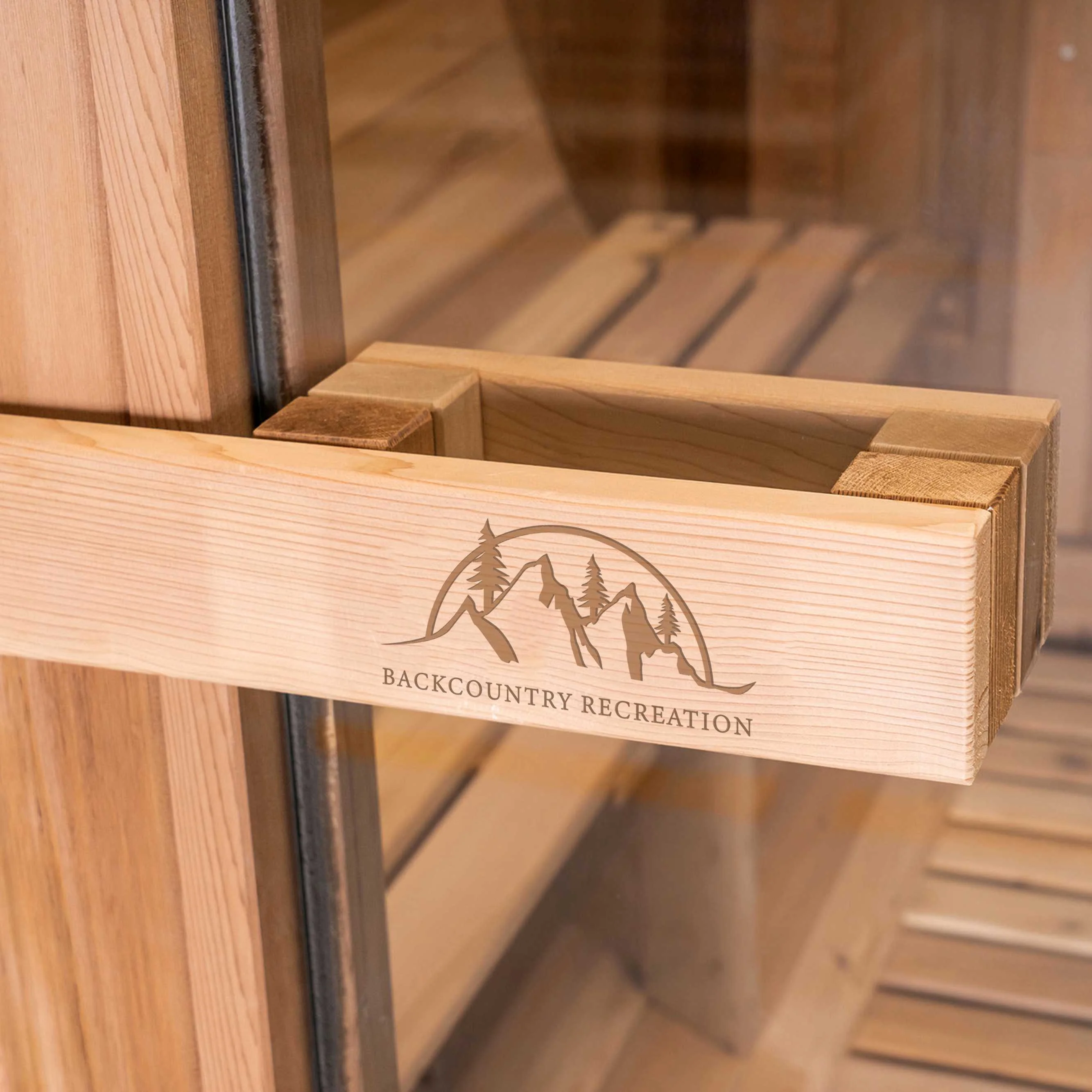 8 Ft Classic Cedar Scenic View Barrel Sauna - 6-8 Person - Image 7