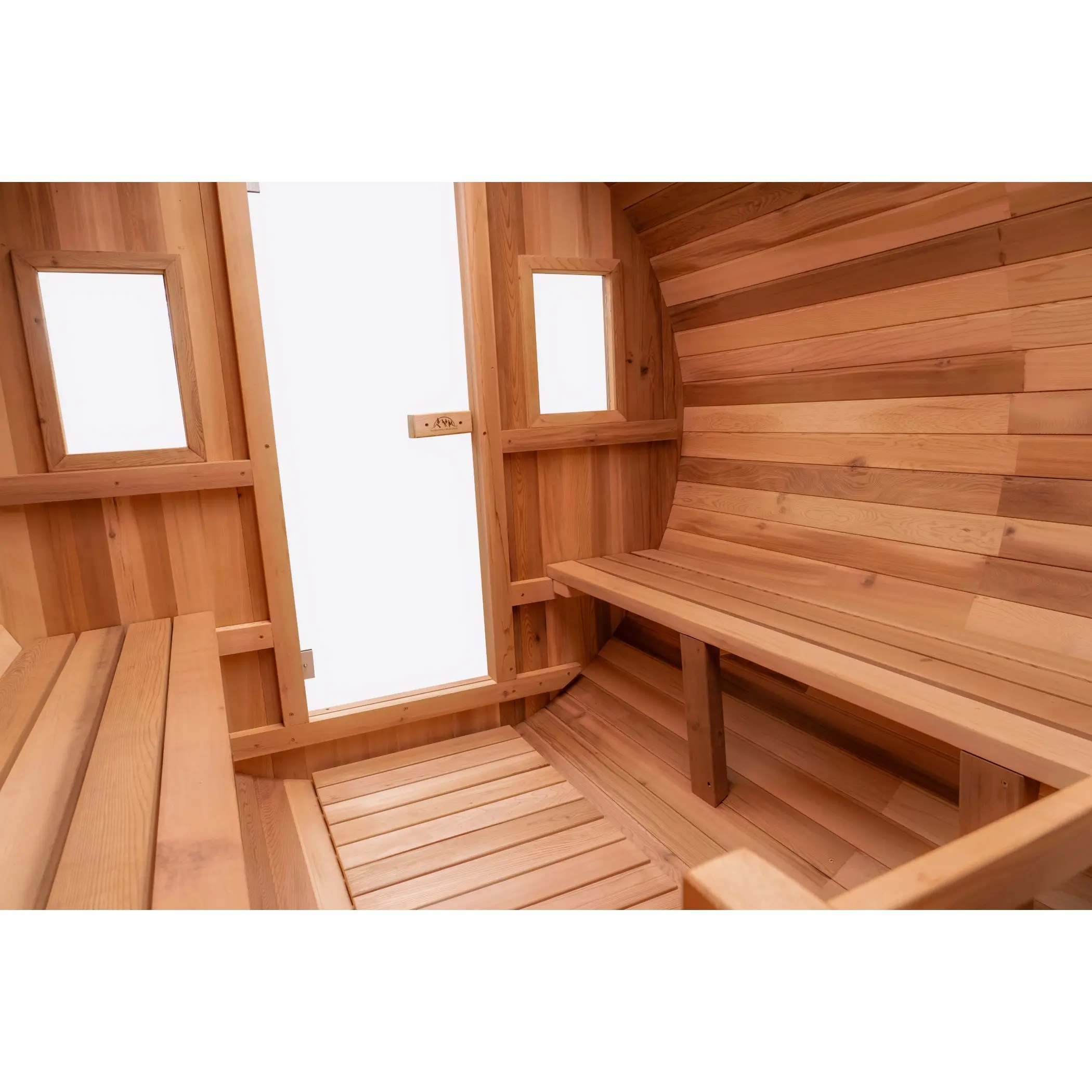 8 FT Classic Red Cedar Barrel Sauna - 6-8 Person - Image 6
