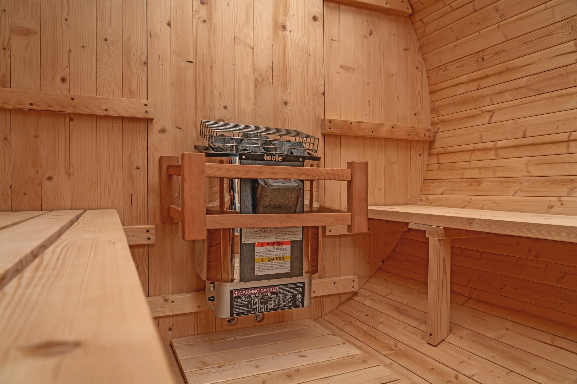 8 FT Classic Thermowood Barrel Sauna - 6-8 Person - Image 10