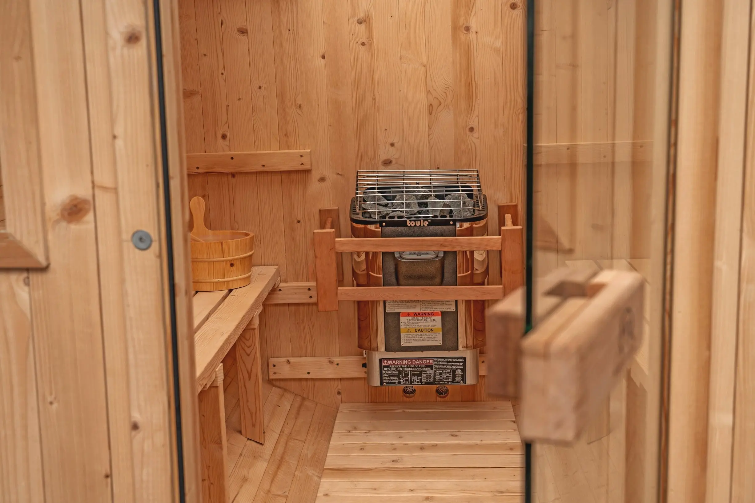 8 FT Classic Thermowood Barrel Sauna - 6-8 Person - Image 20