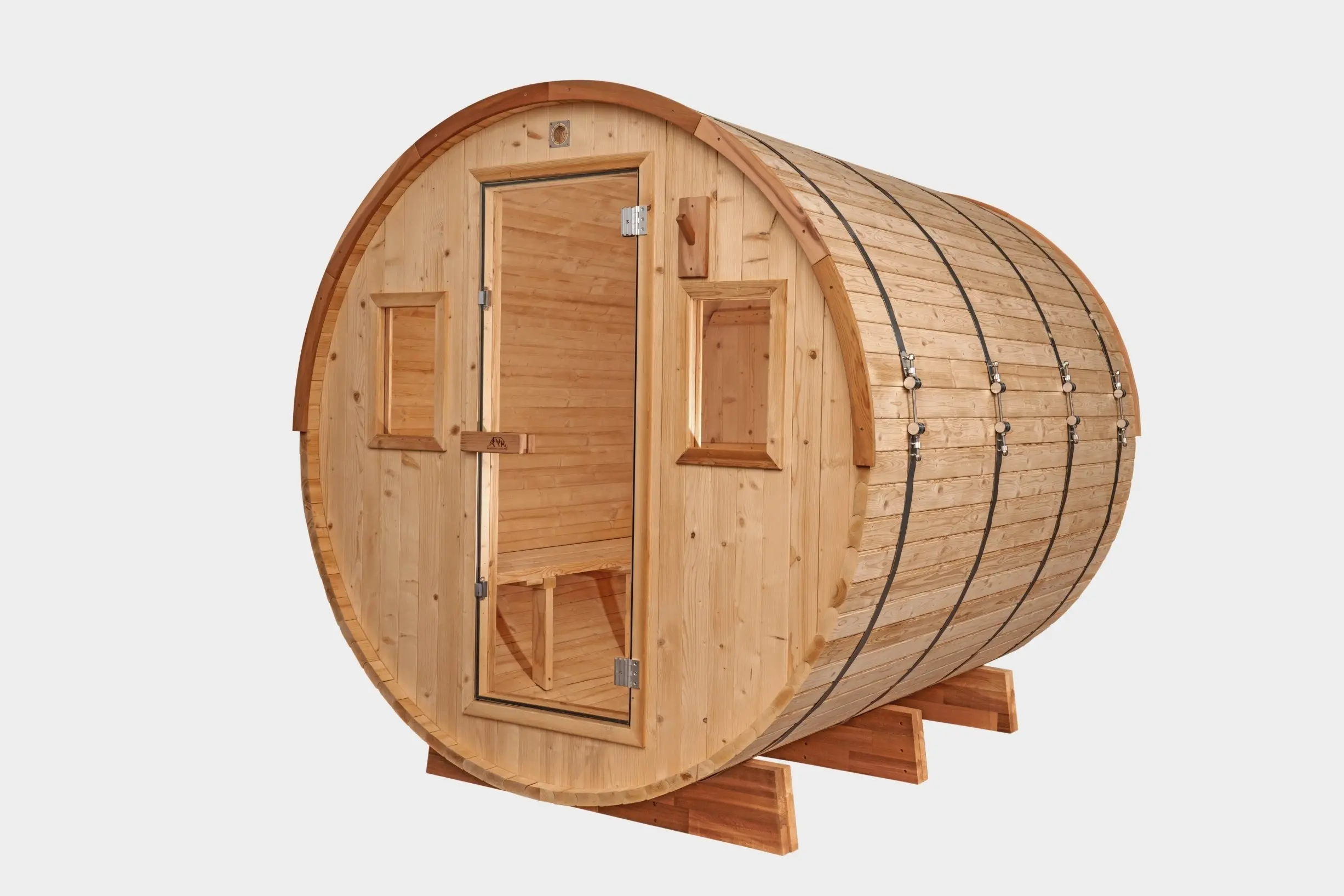 8 FT Classic Thermowood Barrel Sauna - 6-8 Person - Image 21