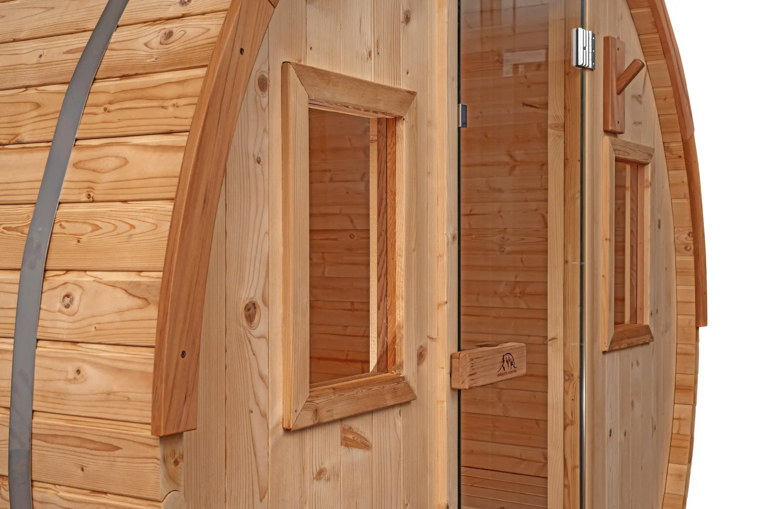 8 FT Classic Thermowood Barrel Sauna - 6-8 Person - Image 3