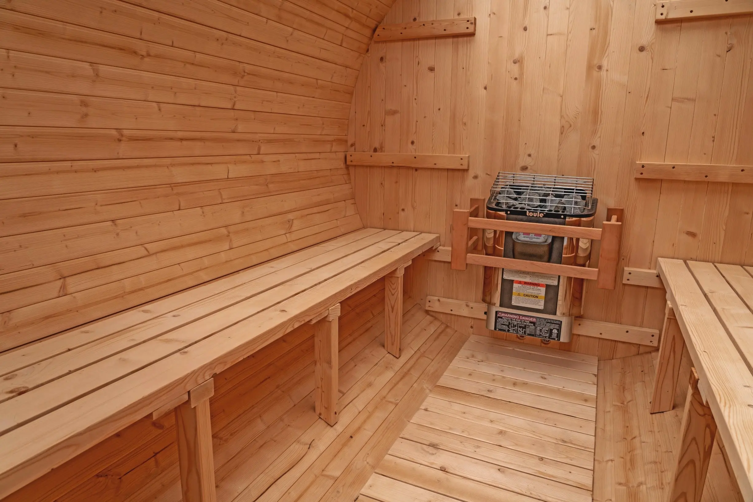 8 FT Classic Thermowood Barrel Sauna - 6-8 Person - Image 7