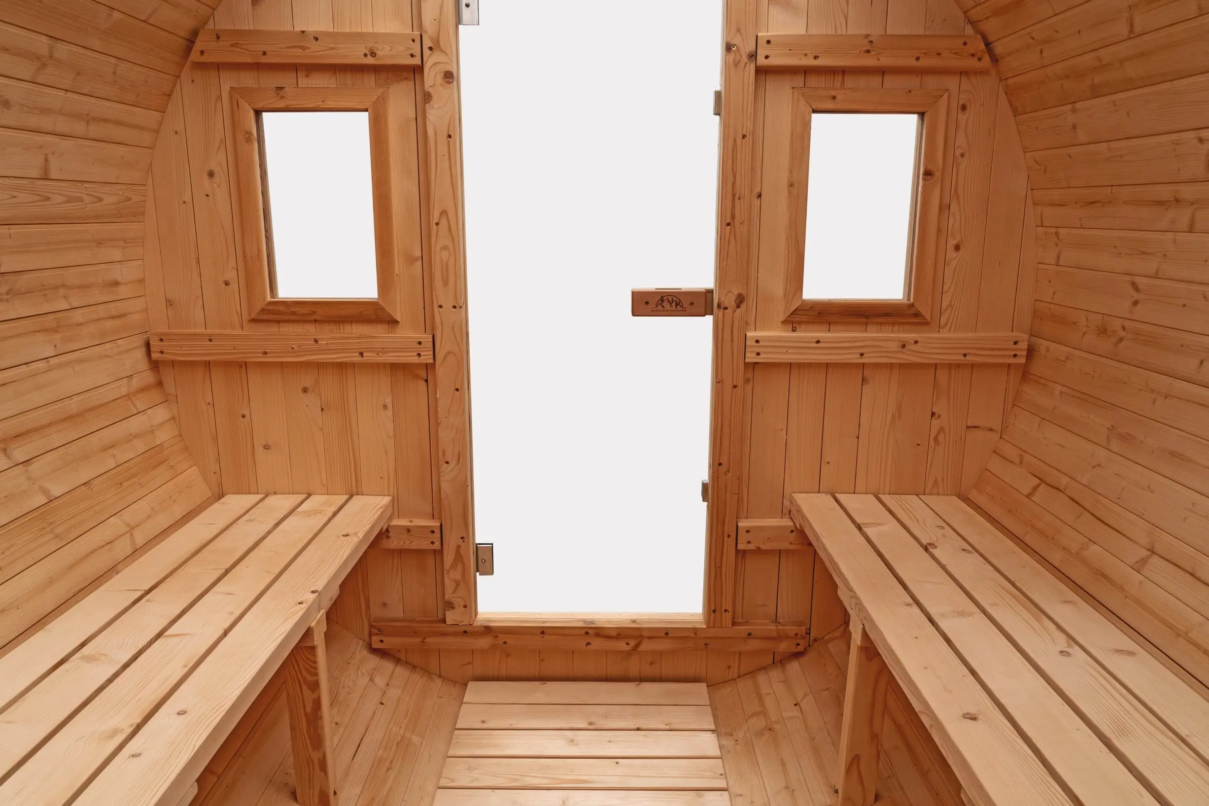 8 FT Classic Thermowood Barrel Sauna - 6-8 Person - Image 8