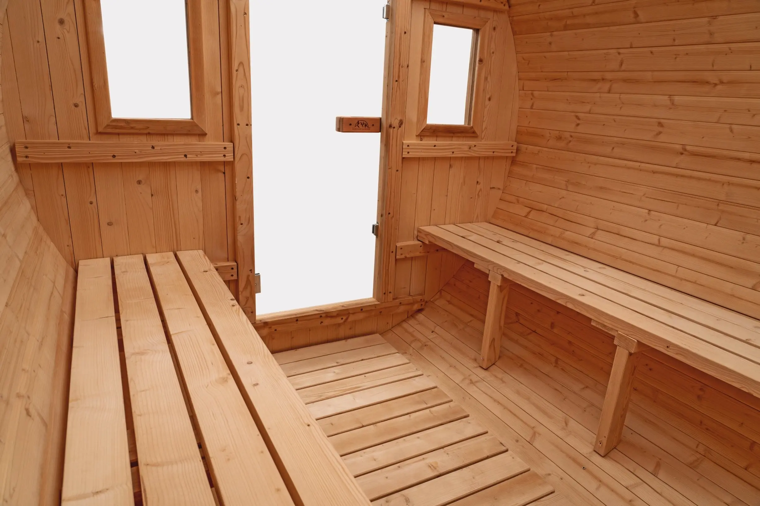 8 FT Classic Thermowood Barrel Sauna - 6-8 Person - Image 9