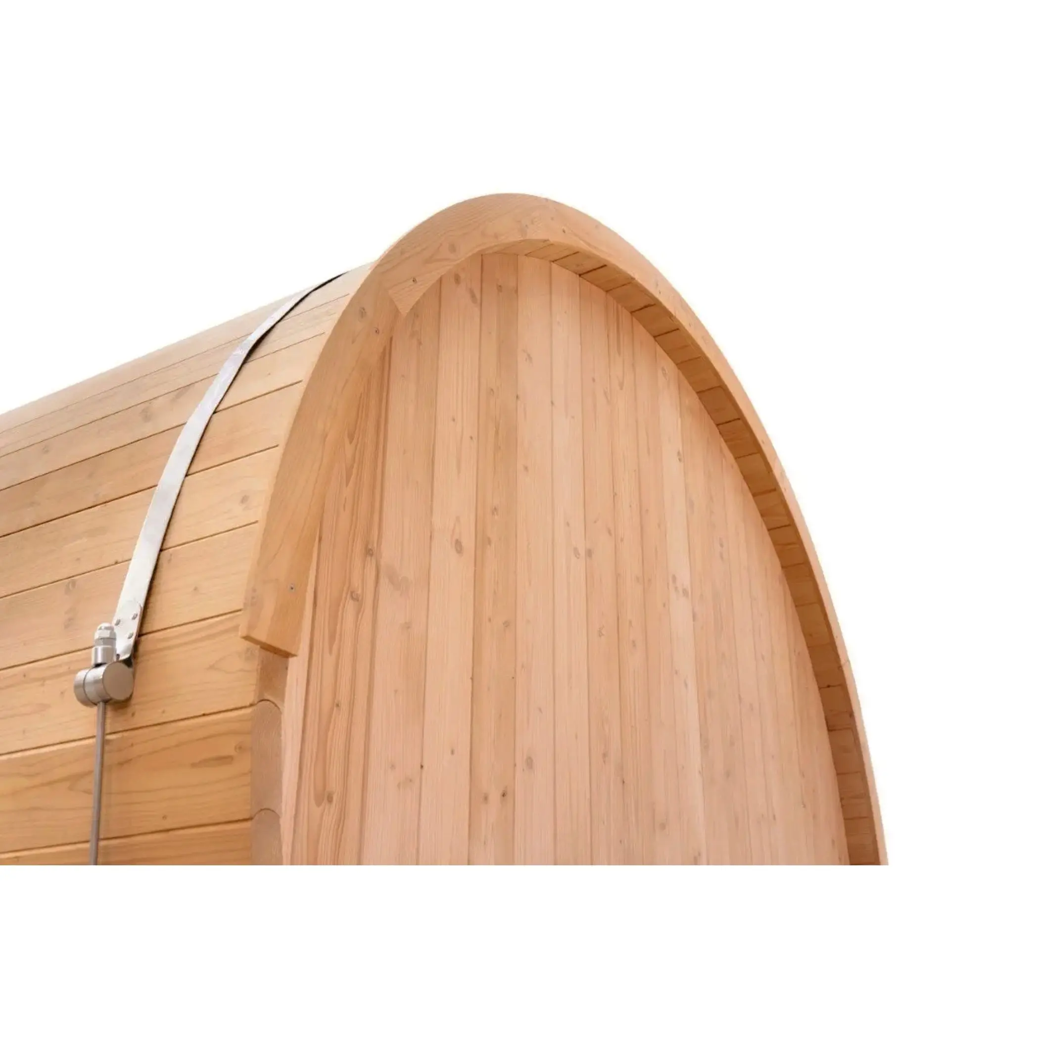 8 FT Classic Thermowood Barrel Sauna with Porch - 4-6 Person - Image 14