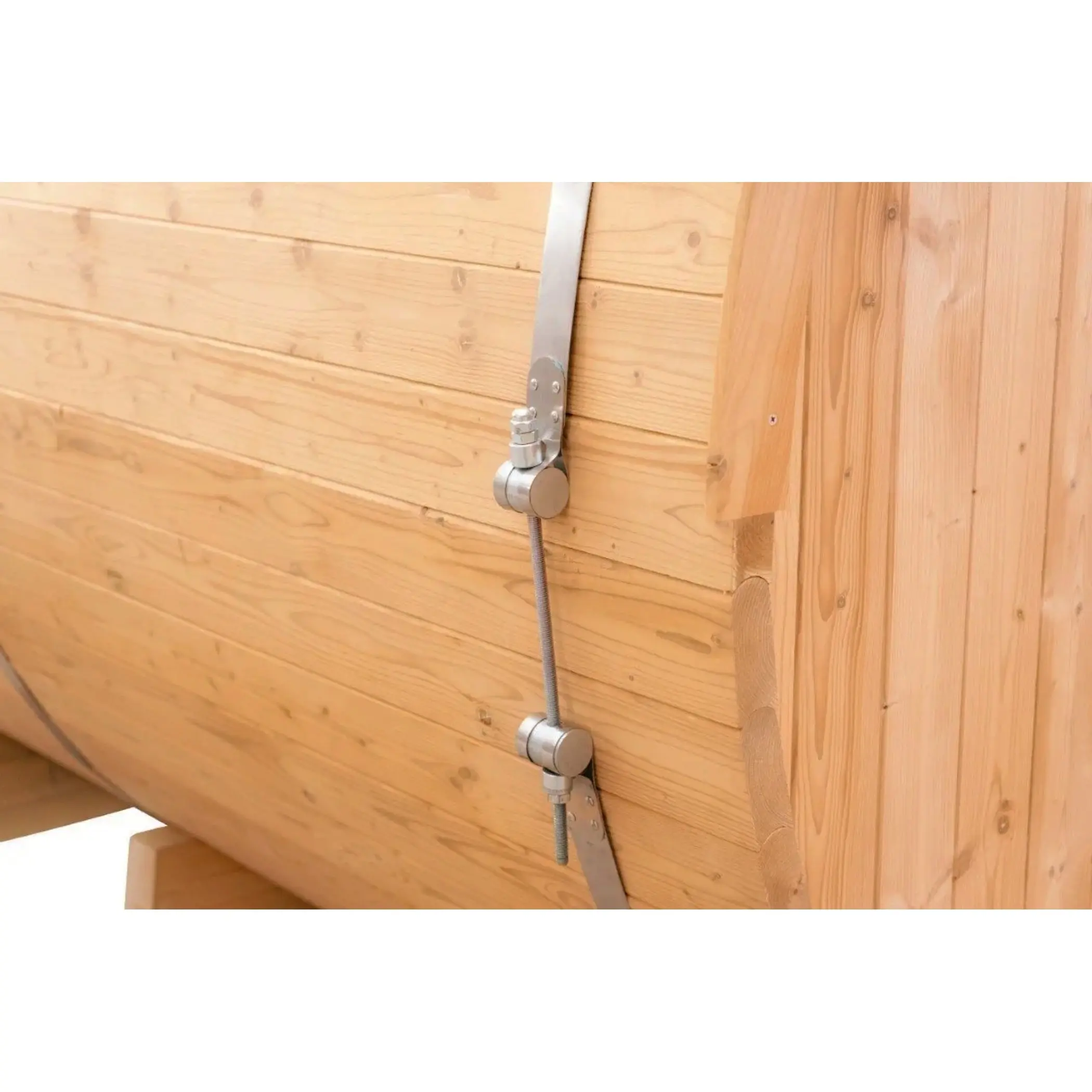 8 FT Classic Thermowood Barrel Sauna with Porch - 4-6 Person - Image 17