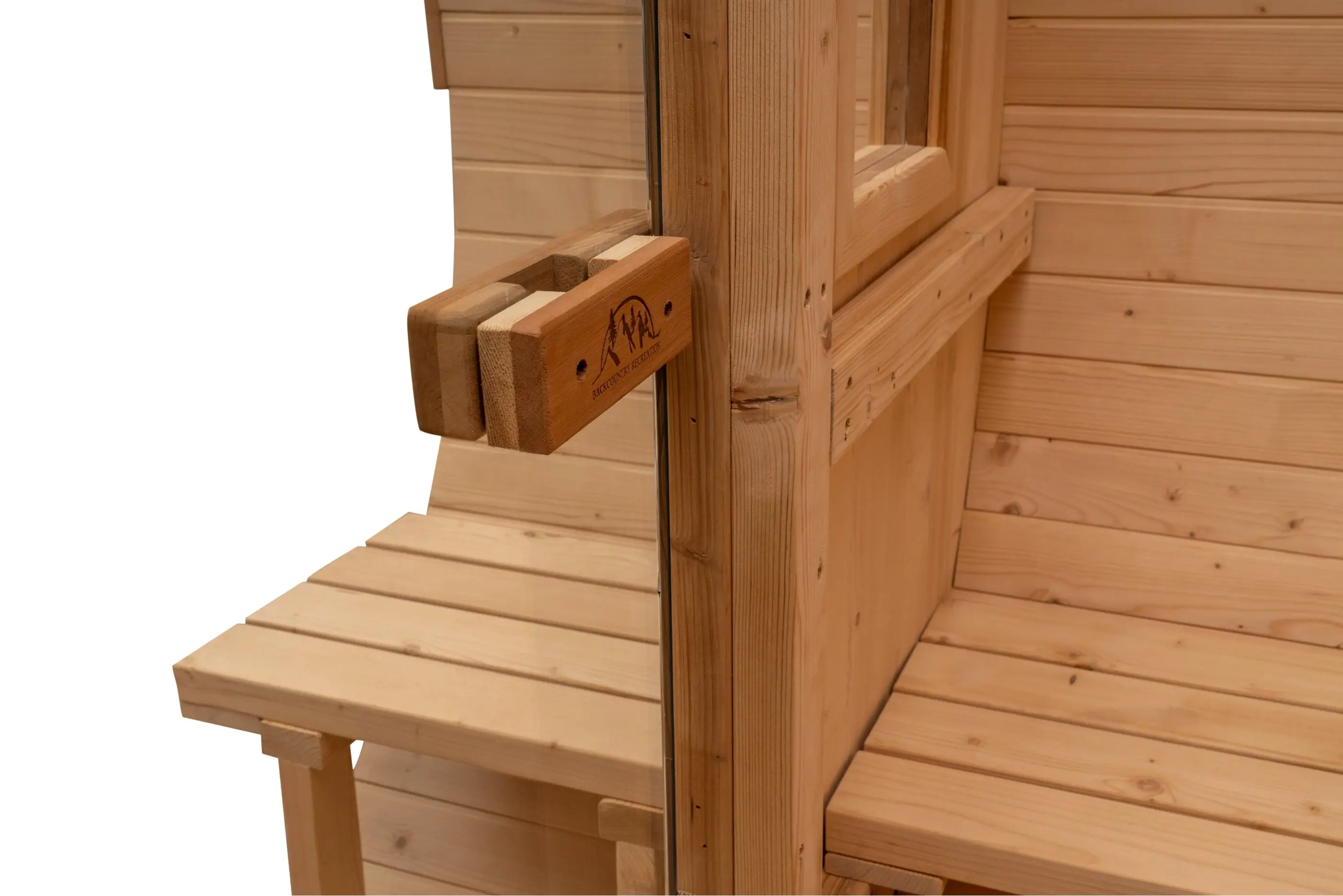 8 FT Classic Thermowood Barrel Sauna with Porch - 4-6 Person - Image 23