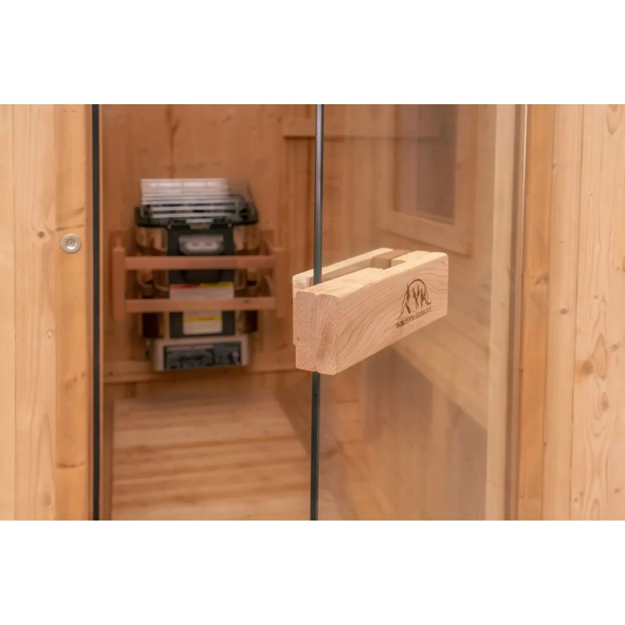 8 FT Classic Thermowood Barrel Sauna with Porch - 4-6 Person - Image 4