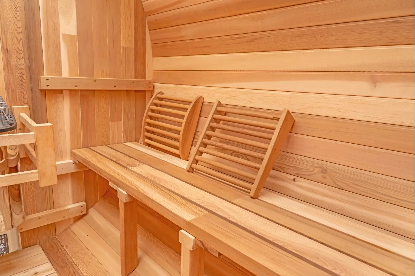 6 FT Classic Red Cedar Barrel Sauna - 4-6 Person - Image 12