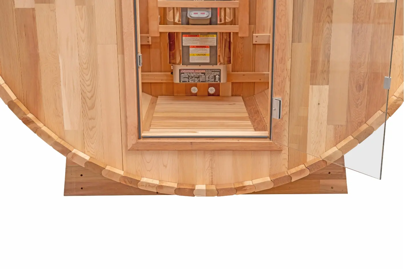 6 FT Classic Red Cedar Barrel Sauna - 4-6 Person - Image 18