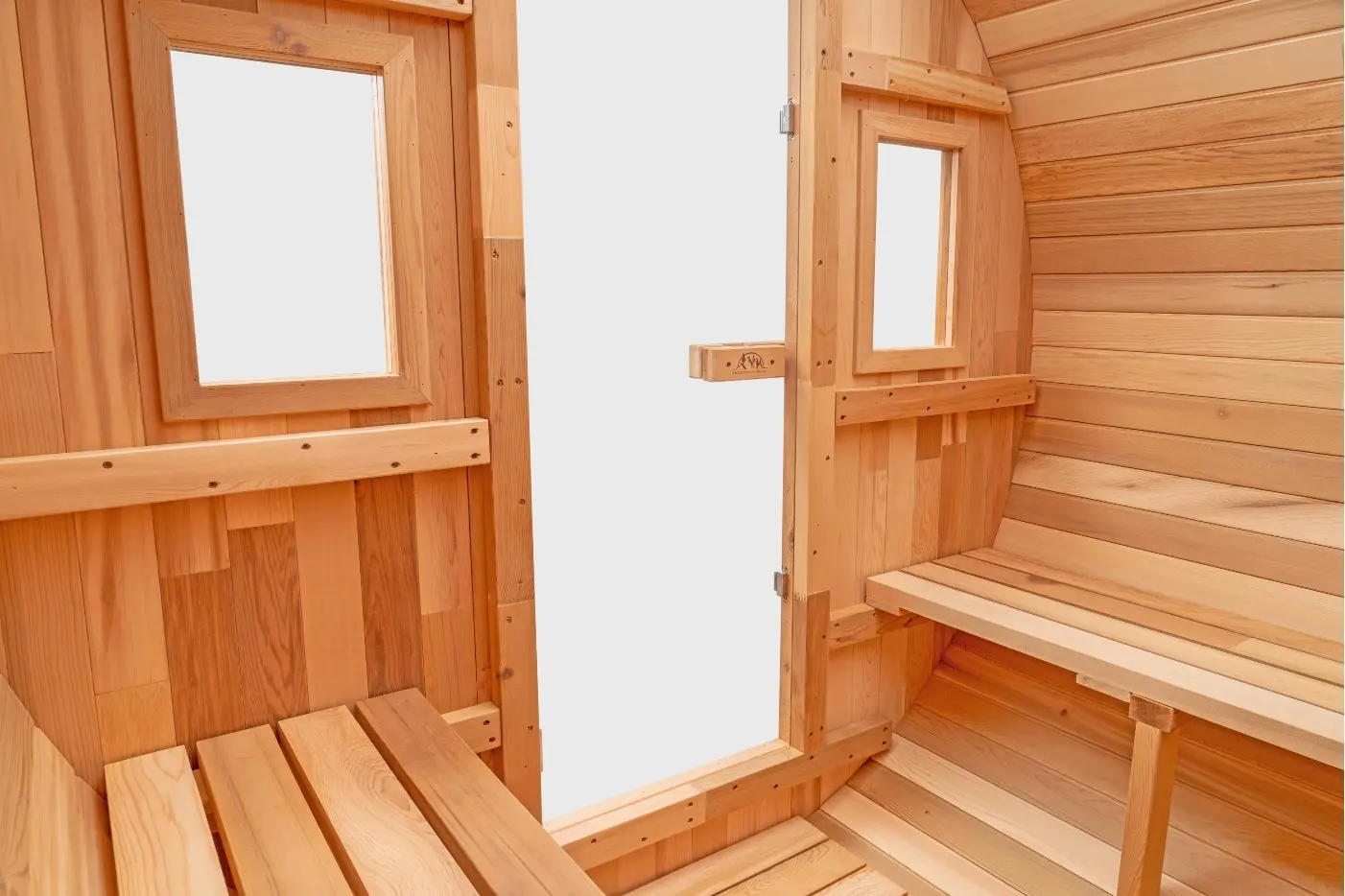 6 FT Classic Red Cedar Barrel Sauna - 4-6 Person - Image 5